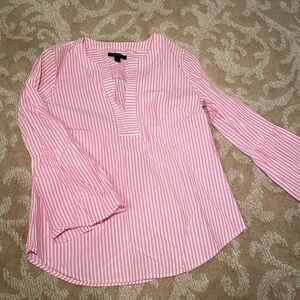 Jcrew pink striped top